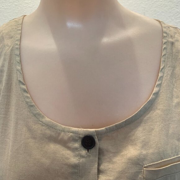 Vintage David Dart Collection linen sleeveless dress size P unworn - Picture 7 of 13